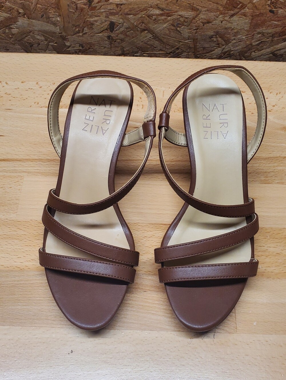 Naturalizer Brenta- Brown Strappy Heel Sandal - Picture 2 of 8